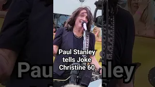 Paul Stanley Kiss tells a joke, Christine 60 #best #music #kissfans #kissarmy