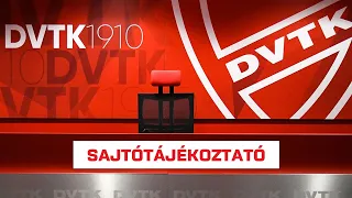 Sajtótájékoztató élőben | DVTK - FTC | 2024.05.11. | DVTK TV