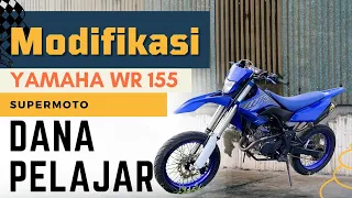 MODIFIKASI YAMAHA WR 155 LOW BUDGET!!! TERNYATA CUMA DIGATI USD AJA UDAH GANTENG JADI SUPERMOTO BGT!