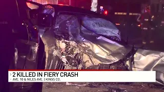 2 killed in fiery crash near Corcoran