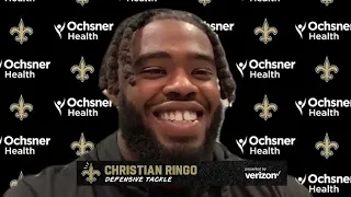 Christian Ringo Excited for Week 1 vs Packers | Saints Practice 9-6-21