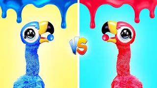 EATING ONLY ONE COLOR FOOD FOR 24 HOURS | RED VS BLUE FOOD CHALLENGE by Gotcha! Go