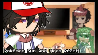 Pokemon Sun and Moon react to Pokemon sun and moon funny moments || Gacha Club ||