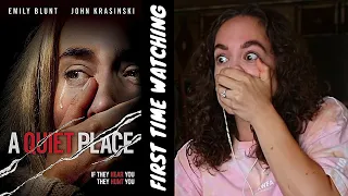 talkative scared girl watches *A QUIET PLACE* (and LOVES it!)