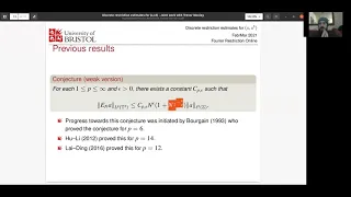 Kevin Hughes - Discrete restriction for (x,x³)