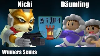 SiW4 - Nicki (Fox) Vs. Däumling (IC)  - Winners Semis - Melee Singles