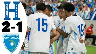 Honduras vs Guatemala 2-1 GOLES y RESUMEN | Amistoso 2022