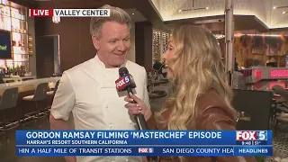 Gordon Ramsay Films 'MasterChef' At Hell's Kitchen In SoCal