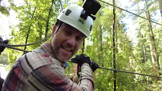 Ziplining Through Giant Redwoods!