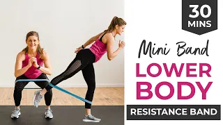 30-Minute Resistance Band Leg Workout for Women | Legs, Glutes + Thighs