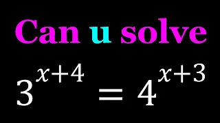 An Exponential Equation | Math Olympiads