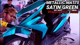 Honda beat street di skotlet hijau tosca metalik matte full Wrapping anfield wrap wrap me in plastic