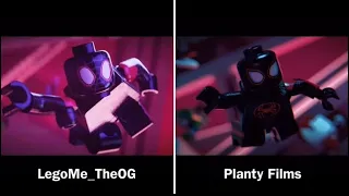 Spiderman Across The Spiderverse Lego Trailer Comparison @legome_theog @PlantyFilms
