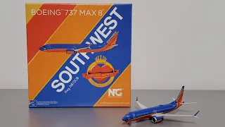 New Mould! NG Model 1:400 Southwest Boeing 737 MAX-8 Canyon Blue [N872CB] Model Review