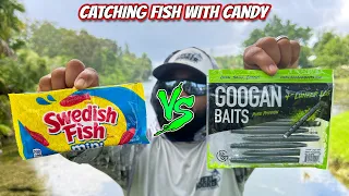Catching Fish with Candy!  Swedish Fish VS Googan Baits