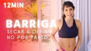 Treino para SECAR e DEFINIR a BARRIGA no Pós PARTO - Carol Borba