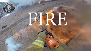 Structure Fire Victorville, CA Helmet Cam