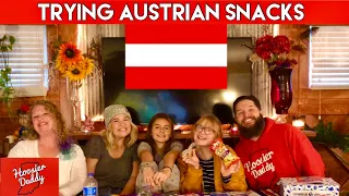 Americans Try Austrian Snacks  🇦🇹 | Hoosier Daddy