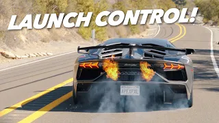 Launch Control in an Aventador SVJ!