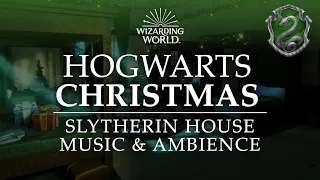 Hogwarts Christmas | Slytherin House Music & Ambience, 16 Relaxing Scenes in 4K