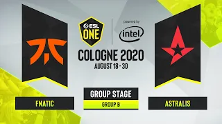 CS:GO - Astralis vs. fnatic [Nuke] Map 1 - ESL One Cologne 2020 - Group B - EU