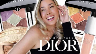 DIOR SUMMER 2024 COLLECTION : DIOR PASTEL GLOW, CORAL FLAME Eyeshadow & NUDE GLOW MAXIMIZER | REVIEW