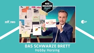 Das Schwarze Brett - Hobby Horsing | NEO MAGAZIN ROYALE mit Jan Böhmermann - ZDFneo