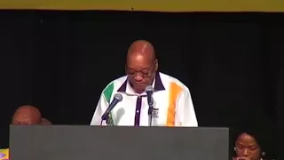 South African President Jacob Zuma Bible Reading