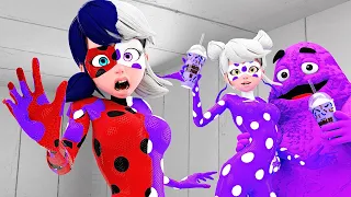 Miraculous The Ladybug - GRIMACE Transformation!(Garten of Banban 4 Animation!)