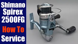 Shimano Spirex 2500FG Fishing Reel - How to take apart, service and reassemble