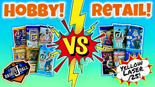 *HOBBY vs RETAIL!* Ripping 30 Basketball Packs 🔥🔥 Wemby, Paolo & More Rookies + Yellow Laser /25!