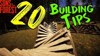 20 Advanced Building Tips | Building round shapes | Sons of the Forest