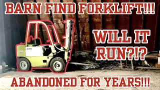 BARN FIND!!! We Scored a 1960s Vintage Clark Forklift! Will It Run?!? ABANDONED FOR YEARS!