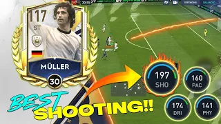 197 Shooting 🤯 | ICON MULLER Max Rated Review - Fifa Mobile 23