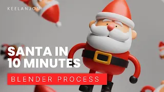 How I made Santa Claus in 10 Minutes - Blender 3.4
