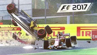 F1 2017 - CRASHES & FAILS #2