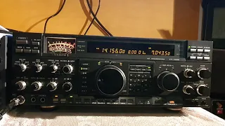 Yaesu FT-1000D listening 20 meters