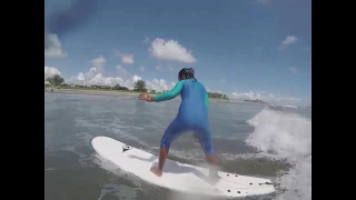 kid surfer 8 year old surfing in Bagasbas Daet