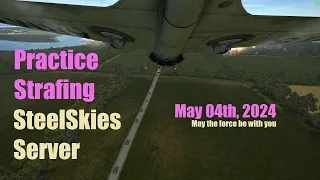 Il-2 GB Practice Strafing P-40E-1 May 04th, 2024. SteelSkies Server/Тренировка штурмовки