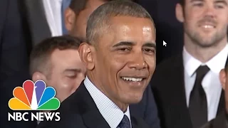 President Barack Obama’s Best Jokes During Meeting With Chicago Cubs | NBC News