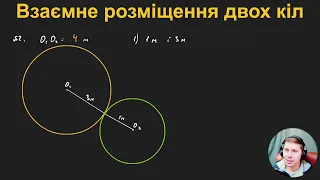 7Г4.11. Взаємне розміщення двох кіл