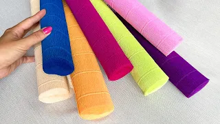 6 crepe paper ideas. Summer ideas 2021. DIY a gift at home