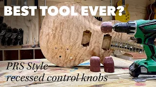 How to do PRS style recessed controls with the Kirjes Bowl Sander (Unboxing and demo)