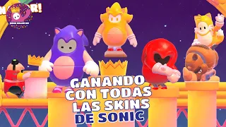 Fall Guys: Ganando con todas las skins de Sonic y sus amigos