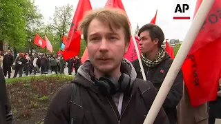 Russian Communists hold small May Day rally