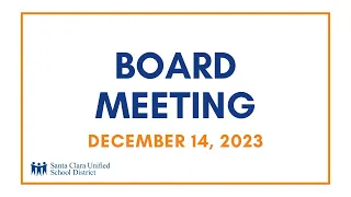 Board Meeting - December 14, 2023