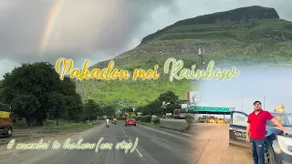 Mumbai to Lucknow Nonstop || By Road || Xuv700 || @exploreelations1710 || Pahado mein Rainbow || ……