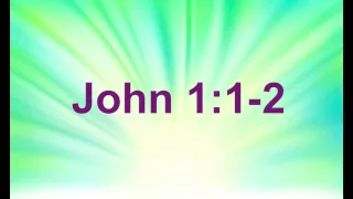 John 1:1-2 - Bible Memory Verse Song for Kids