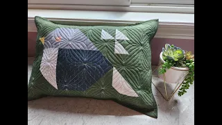 Quilted Pillow Cover Tutorial with Envelope Back, any size - Suzy Quilts Method