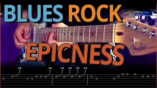 Emotional BLUES ROCK Guitar Solo with TABS